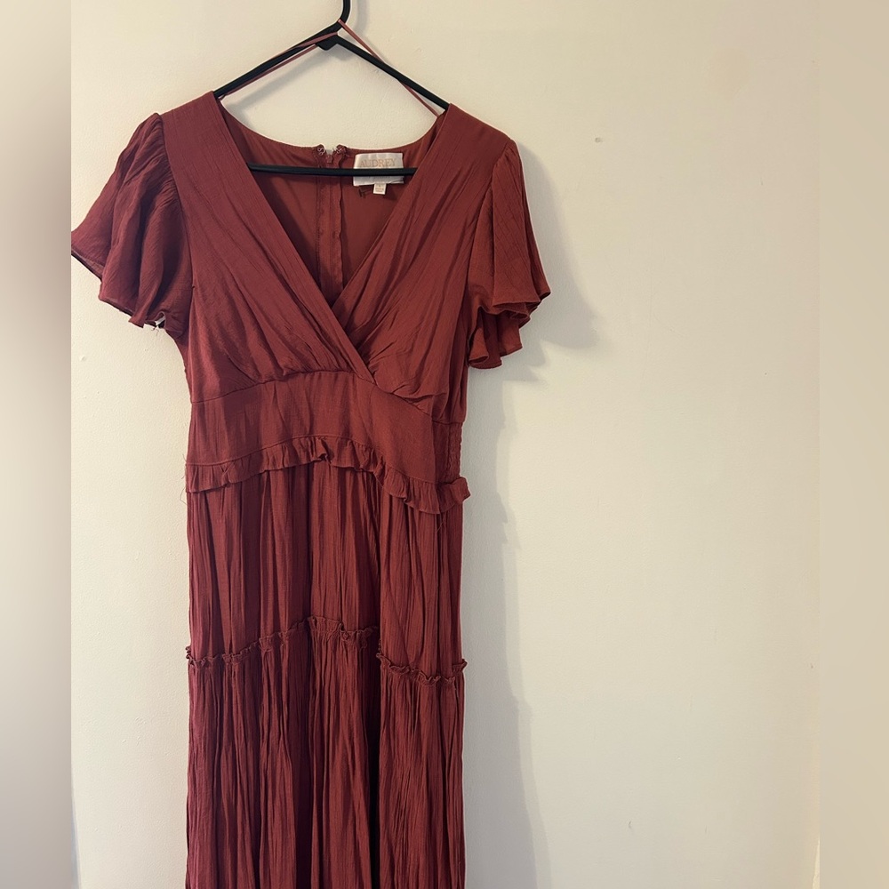 Francesca's Collections Terracotta Maxi Dress